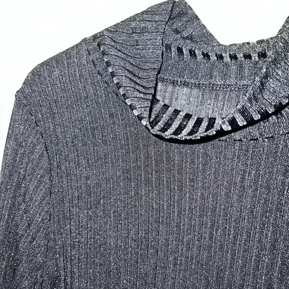 Mesh Turtleneck Bodycon Dress - Picture 5 of 5